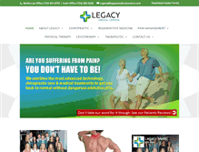 Tablet Screenshot of legacymedicalcenters.com